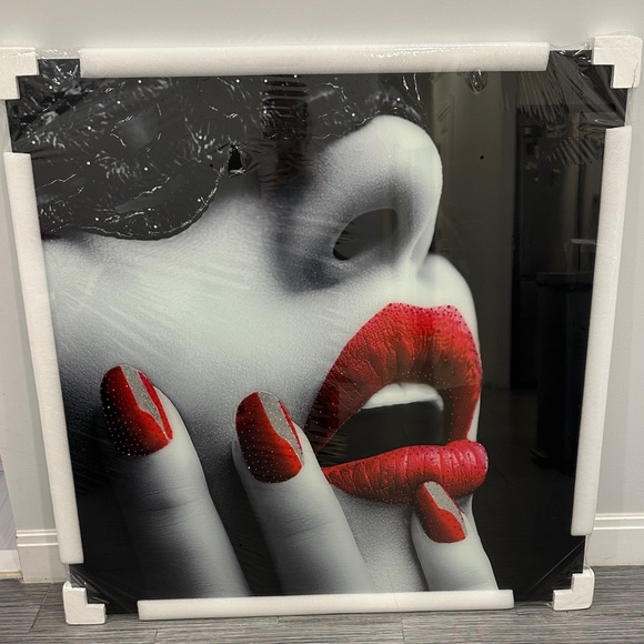 Other - Modern Black and Red Wall Art Decor